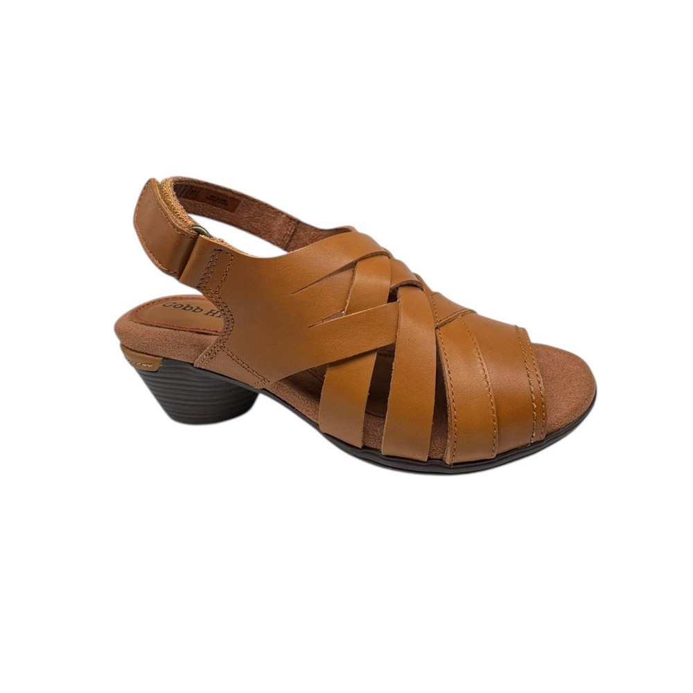 Cobb Hill Women's Laurel Woven Sandal, Honey Leather, 5.5